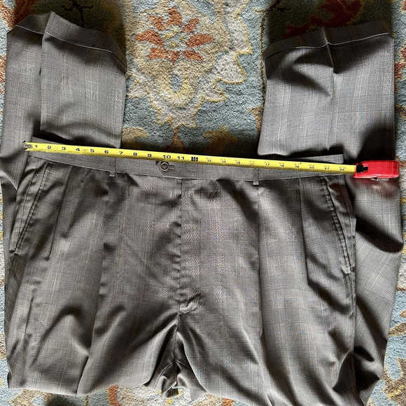 Gerald Austin Men's Plaid Suit Blazer 50L Pants 44L Matching Set - Picture 16 of 16